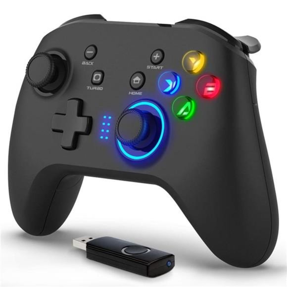 Wireless Gaming Controller, Game Controller,  Dual-Vibration Joystick Gamepad - Picture 1 of 6